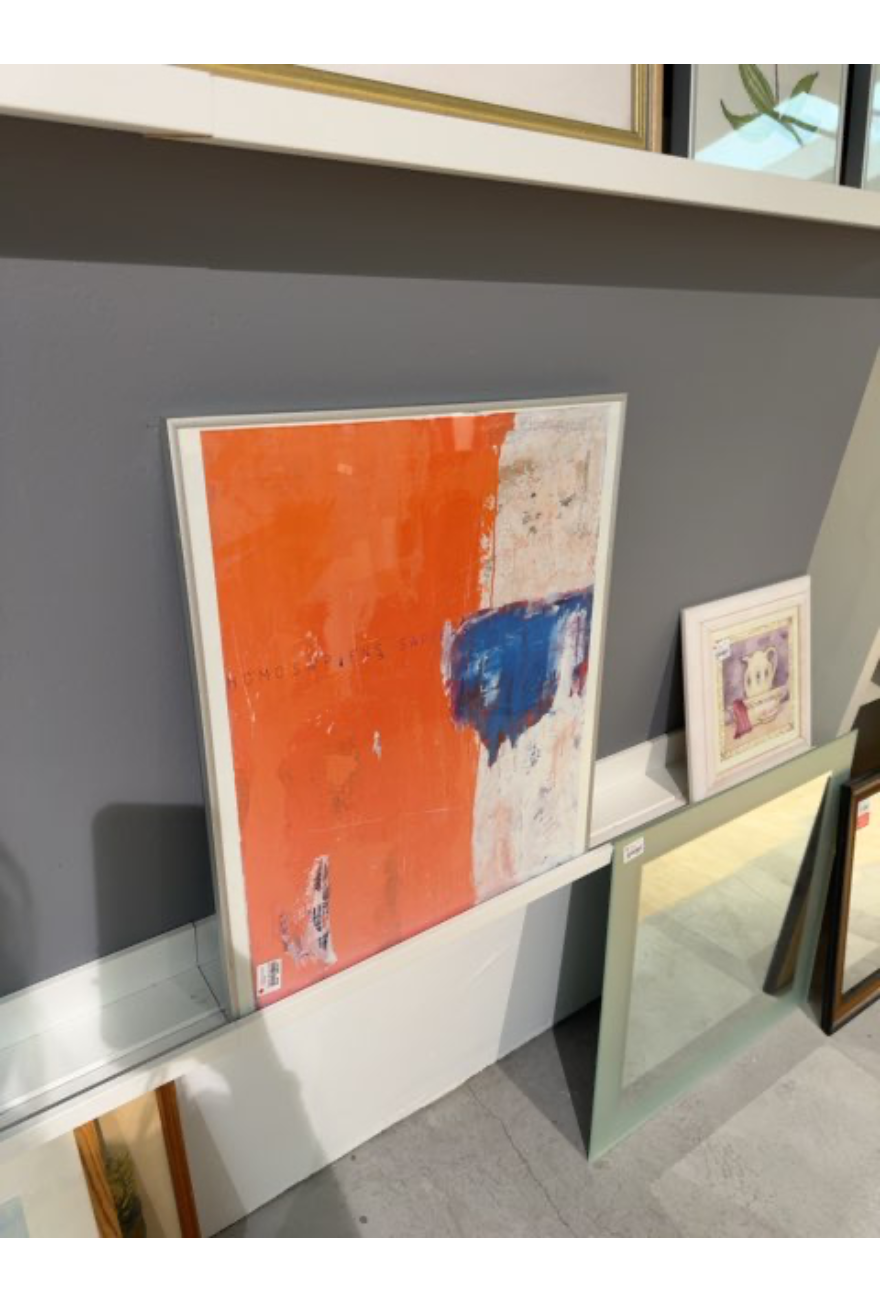 Maleri abstrakt orange